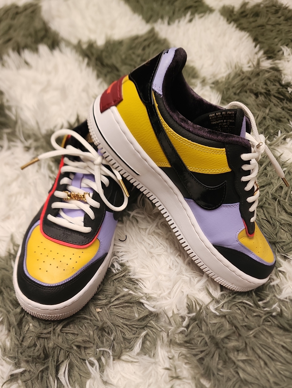 2021Nike Womens Air Force 1 Shadow 'Dark Sulfur